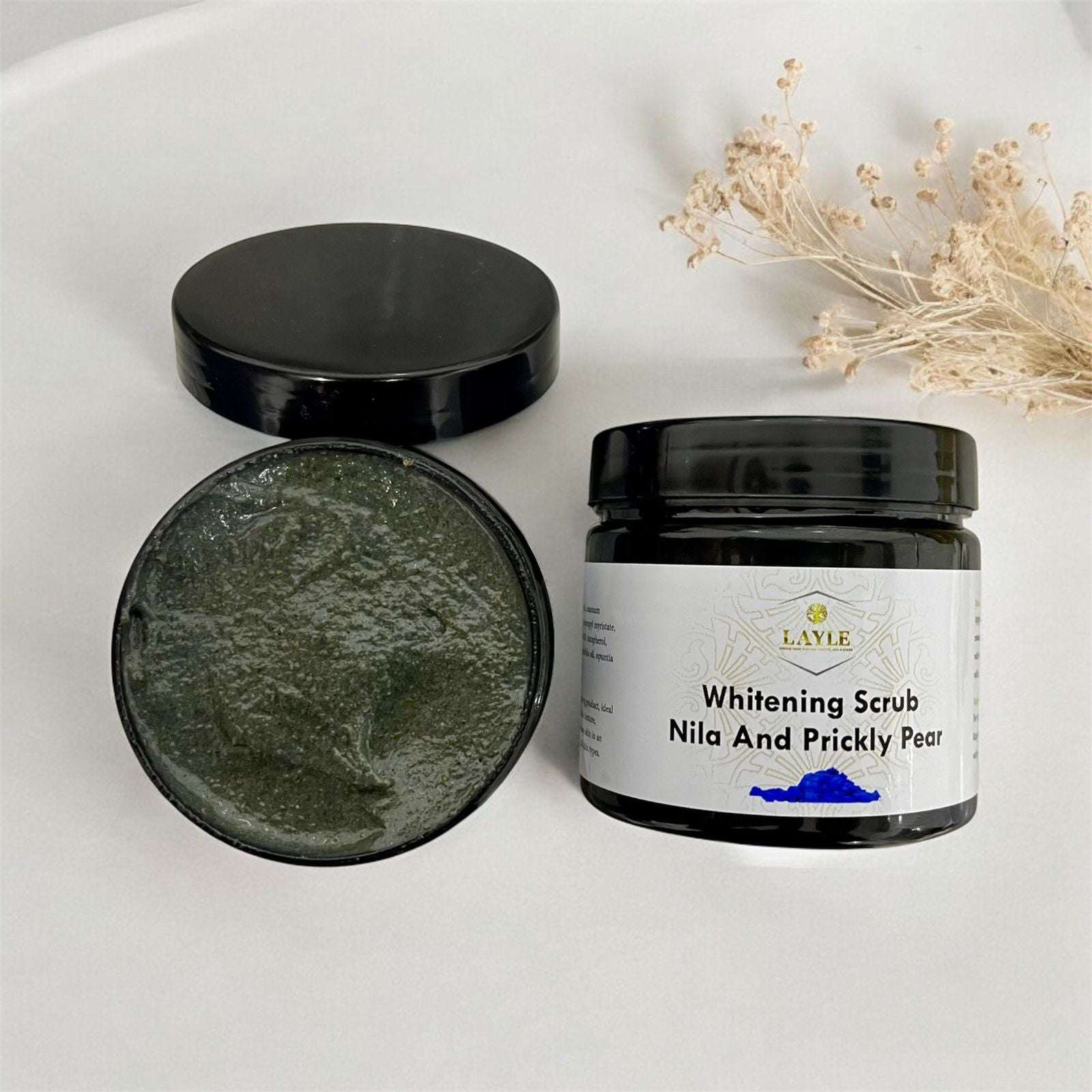Nila and prickly pear scrub